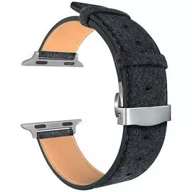 Ремешок на руку Lyambda MINKAR DSP-10-40 кожаный для Apple Watch 38/40 mm alcantara