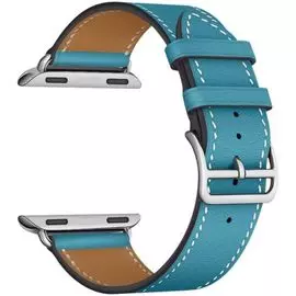 Ремешок на руку Lyambda MINTAKA LWA-02-40-LBL кожаный для Apple Watch 38/40 mm ligth blue