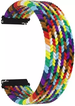 Ремешок на руку Lyambda STEROPA DSN-08-20-SC плетеный нейлоновый для часов 20 mm seven color