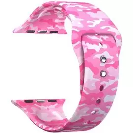 Ремешок на руку Lyambda Urban DSJ-10-109A-44 силиконовый для Apple Watch 42/44 mm military pink