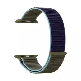 Ремешок на руку Lyambda Vega DS-GN-02-44-46 нейлоновый для Apple Watch 42/44 mm Khaki-blue