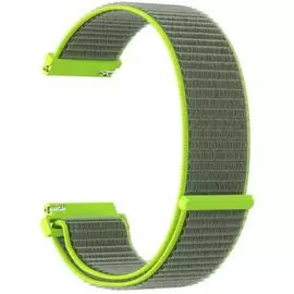 Ремешок на руку Lyambda Vega DS-GN-03-22-2 из нейлона для часов 22 mm gray-green