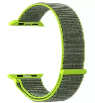 Ремешок на руку Lyambda Vega DS-GN-02-40-2 нейлоновый для Apple Watch 38/40 mm gray-green