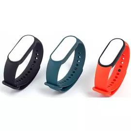 Ремешок на руку Xiaomi X34142 BHR5134GL Mi Smart Band 6 Strap(3 pack) Black/Orange/Blue XMWD05HM