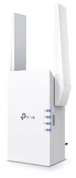 Репитер TP-LINK RE705X AX3000 Wi-Fi 6 Range Extender, 574 Mbps at 2.4 GHz + 2402 Mbps at 5 GHz, 2ЧExternal Antennas, 1xGigabit Port, Wall Plugged, One