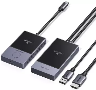 Ресивер UGREEN CM737 35031A и Трнасмиттер беспроводной HDMI. Цвет: серый