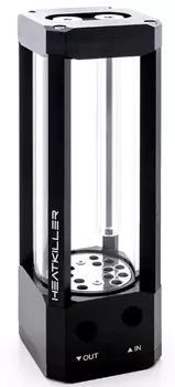 Резервуар Watercool 30217 HEATKILLER Tube 150 DDC MP, боросиликатное стекло, 375 мл, высота 150 мм, с креплением для DDC помп, с дополнительными порта