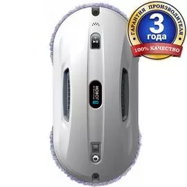 Робот-мойщик окон Hobot 368 чистящие салфетки из микрофибры (12 шт.), чистящая жидкость( 220мл) белый