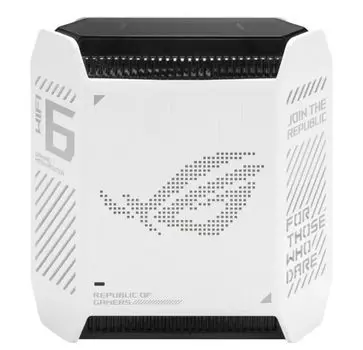Роутер ASUS 90IG07F0-MU9A30 GT6(W-1-PK) 1 access point, 802.11ax, 574 + 4804Mbps, 2,4 + 5 gGz, white