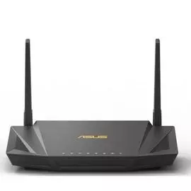 Роутер ASUS RT-AX56U 802.11b/g/n/ac/ax, до 574 + 1201 Mbps, 2,4 + 5 гГц, 2 антенны, USB