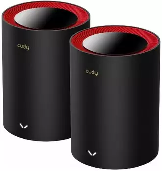 Роутер Cudy M3000(2-Pack) AX3000 Wi-Fi 6 Mesh 2.5G Solution, Dual-Band, Chipset MT7981BA+MT7976CN+RTL8221B, 802.11ax/ac/a/b/g/n, 2402Mbps at 5GHz + 57