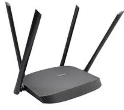 Роутер HIKVISION DS-3WR12C двухдиапазонный, 5 дБи, 802.11/a/n/ac 5 ГГц, 802.11b/g/n 2.4 ГГц, до 300 + 1167Мбит/c, чёрный