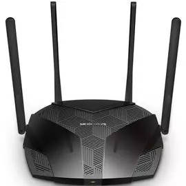 Роутер Mercusys MR1800X AX1800 Dual-Band Wi-Fi 6 Router, 4 Fixed External Antennas, 3 Gb LAN Ports, 1 Gb WAN Port