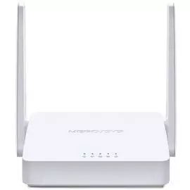 Роутер Mercusys MW300D N300, с ADSL-модемом , 802.11n, до 300 Мбит/с на 2,4 ГГц, RJ-11, 3*LAN порта 100 Мбит/с, 2 внешние антенны, поддержка Annex A.