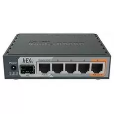 Роутер Mikrotik RB760iGS hEX S,Level 4, MT7621A 2 ядра, 5х1 Гбит/с LAN,1хSFP, 880Мгц,ОЗУ 256,ПЗУ 16 FLASH, 1хUSB