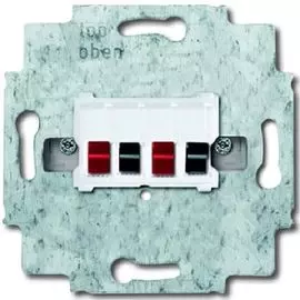 Розетка ABB 2CKA000230A0464 механизм аудио 2-ая (накладки 1766-хх и 2539-21х) белая