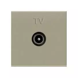 Розетка ABB 2CLA225070N1901 (механизм) ТВ розетки, простой, 2-модульный, шампань