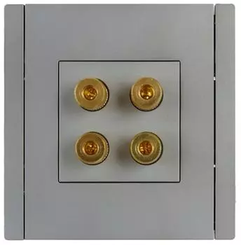 Розетка аудио IEK FP-S40-K46 FORTE&PIANO FP539 сталь