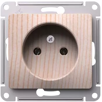 Розетка без заземления Systeme Electric GSL001541 Glossa 16А, механизм, сосна