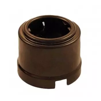 Розетка Bironi B1-101-22 пластик, коричневый, с/з