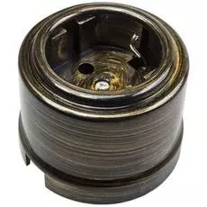 Розетка Bironi B1-101-25 пластик, бронза, с/з