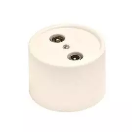 Розетка Bironi B1-304-211 пластик, слоновая кость, R/TV-Sat проходная