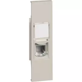 Розетка BTicino KM4258RJ11 LIVING NOW телефонная RJ11, 1 модуль, цвет песочный