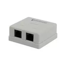 Розетка Cablexpert NA-TA/1 RJ45+RJ11 кат.5e UTP внешняя 2 порта, 110&Krone