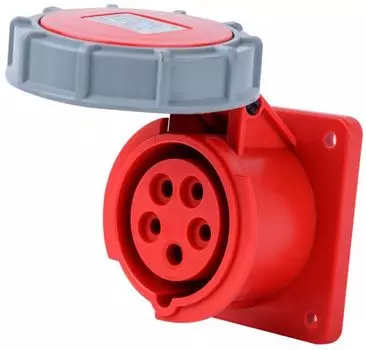 Розетка DEKraft 26274DEK для скрытой проводки 3Р+РЕ+N 16А 380В IP67 РЩ-103
