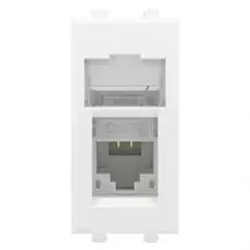 Розетка DKC 4400461 модульная, RJ-45, кат.5е, "Белое облако", 1 модуль, "Avanti"