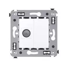 Розетка DKC 4400503 в стену, TV оконечная, "Белое облако", "Avanti"