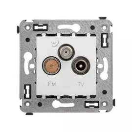 Розетка DKC 4400533 TV-FM-SAT в стену, "Белое облако", "Avanti"
