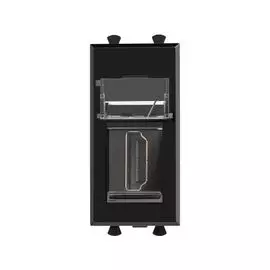 Розетка DKC 4402251 HDMI модульная, тип А-А, "Черный квадрат", 1 модуль, "Avanti"