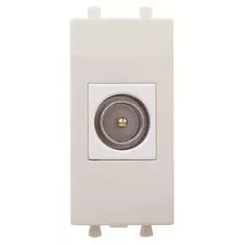 Розетка DKC 4405501 TV одиночная модульная, "Ванильная дымка", 1 модуль, "Avanti"