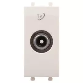Розетка DKC 4405511 TV проходная модульная, "Ванильная дымка", 1 модуль, "Avanti"