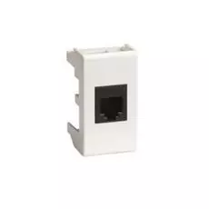 Розетка DKC 45057 компьютерная RJ-45 кат.6, Viva, 1 модуль, белая