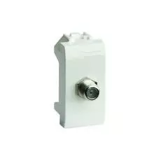 Розетка DKC 75581MS TV оконечная (прямое кабельное соединение), слоновая кость, 1 модуль, "Brava"