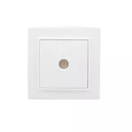 Розетка EKF ERA00-027-10 TV 1-м СП Минск 75Ом 5-862МГц белая Basic