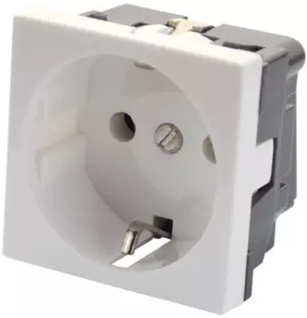 Розетка Eurolan 16V-10-04WT 2P+E немецкий стандарт 4545 мм, без шторок, белый