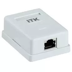 Розетка настенная ITK CS2-1C5EF-12 информационная RJ45 кат. 5E FTP 1-порт
