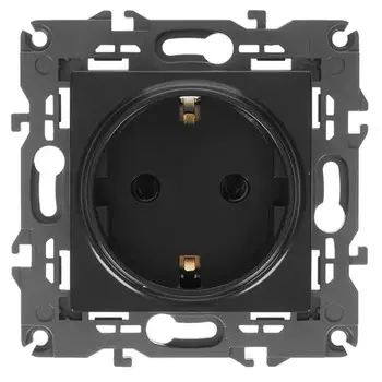 Розетка ЭРА Б0034269 14-2101-05 Elegance антрацит с/з