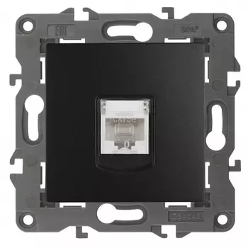 Розетка ЭРА Б0034306 14-3107-05 Elegance антрацит RJ45