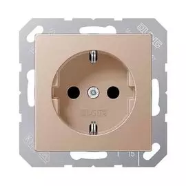 Розетка Jung A1520CH с/з безвинт. зажим A 500 шампань