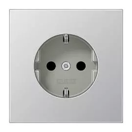 Розетка Jung AL1520 с/з безвинт. зажим LS 990 алюминий