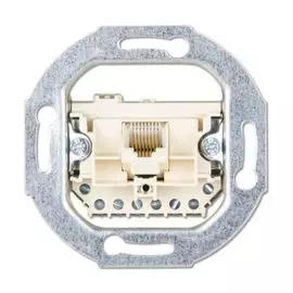 Розетка Jung EPUAE8UPO тел/комп 1-ая наклонная UAE EcoProfi Мех