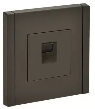 Розетка компьютерная IEK FP-K10-1-K03 FORTE&PIANO RJ45 кат.5E FP332 серый