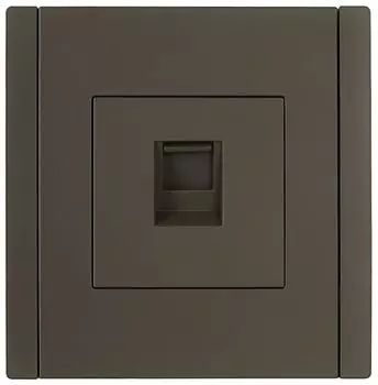 Розетка компьютерная IEK FP-K10-2-K03 FORTE&PIANO RJ45 кат.6 FP331 серый