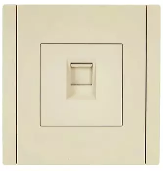 Розетка компьютерная IEK FP-K10-2-K10 FORTE&PIANO RJ45 кат.6 FP431 ваниль