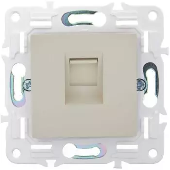 Розетка компьютерная IEK SK-K10-1-K10 SKANDY RJ45 кат.5E SK-K01B Бежевый