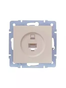 Розетка компьютерная Lezard 742-0388-139 1-м СП Vesna механизм кремовая